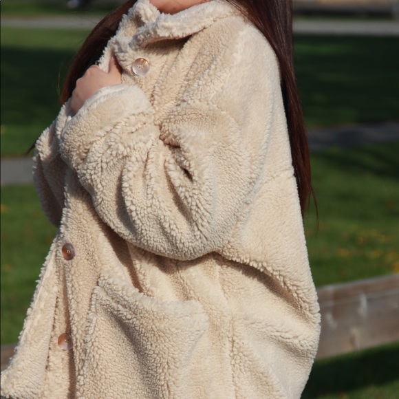 （CLEARANCE）OVERSIZED TEDDY COAT - Picture 7 of 8